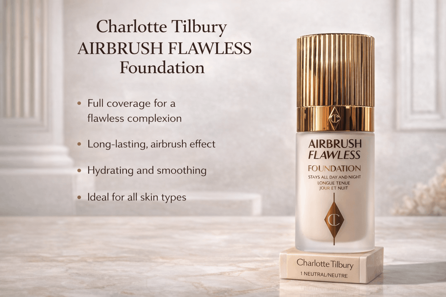 Charlotte Tilbury Airbrush Flawless Foundation luxury makeup