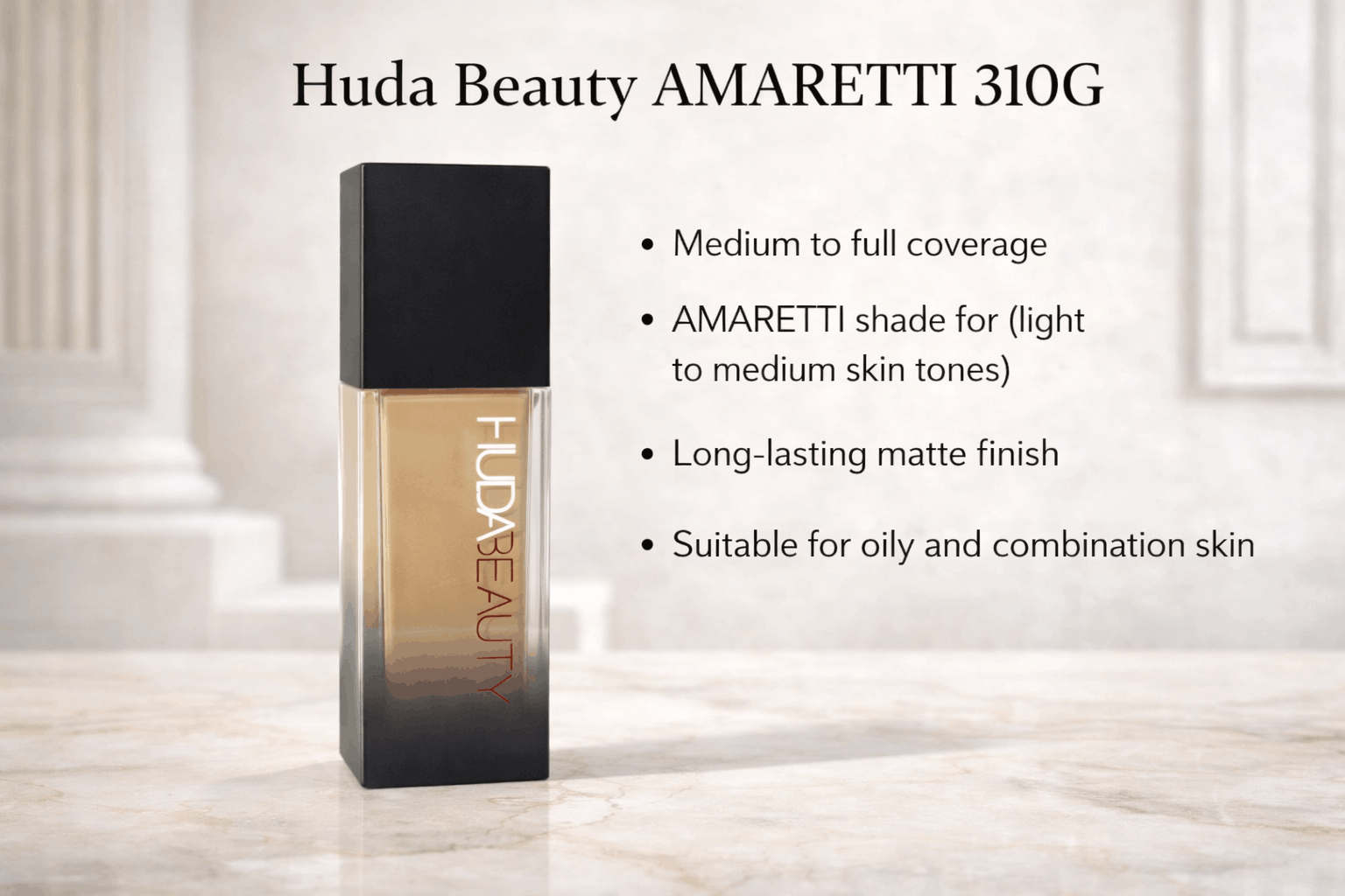 Huda Beauty Amaretti 310G foundation professional makeup product