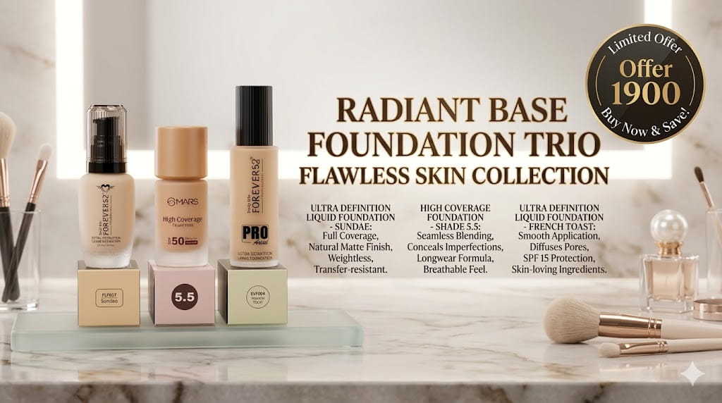 Forever52 and Mars foundation combo makeup base kit