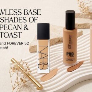 Pro-Artist Base Bundle Foundation Combo with NARS Punjab 6608 and Forever 52 Pecan BUF008 French Toast BUF004 professional makeup base kit